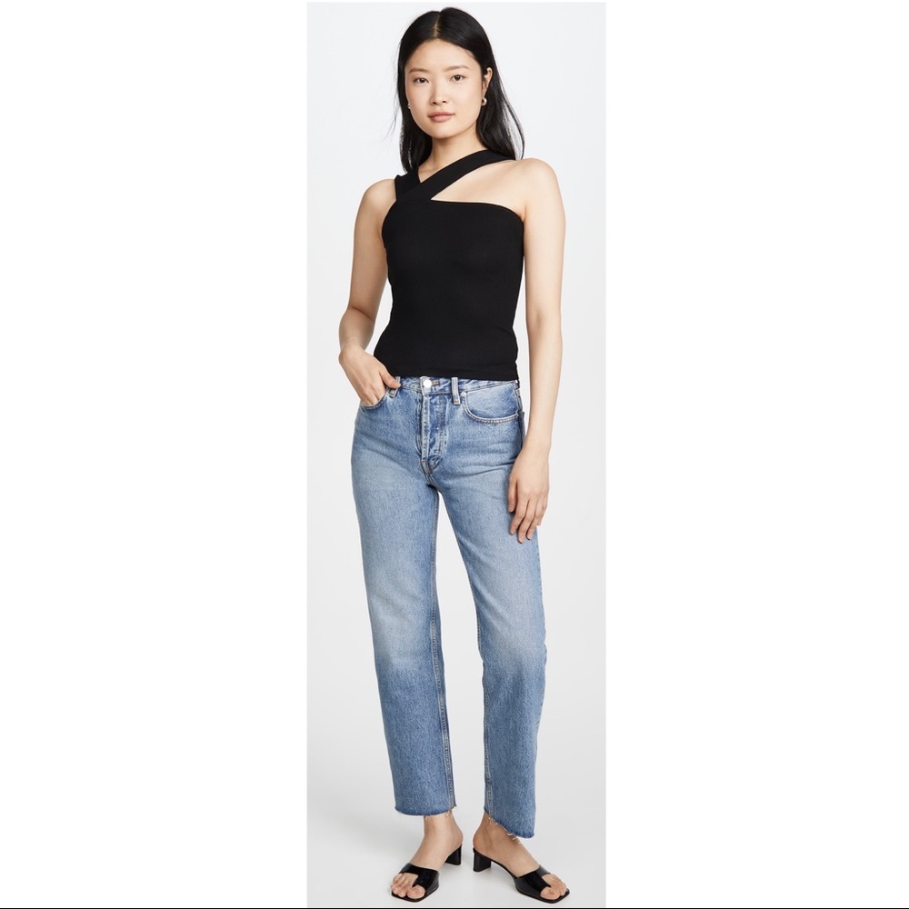 NEW LNA BLACK RIBBED TANK TOP - Picture 9 of 9